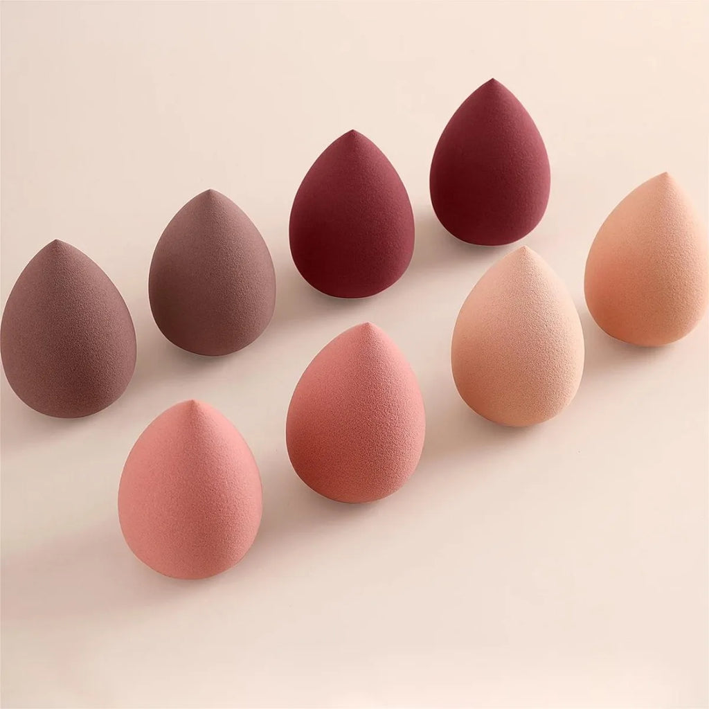 8 pcs Luxurious Beauty Egg Set for Flawless Skin - Includes 3 High-Quality Makeup Sponges for Smooth and Even Application