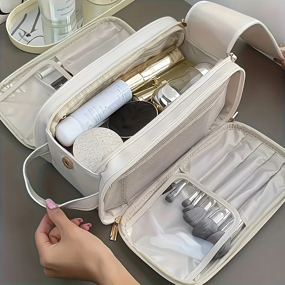 Luxury Women'S Multi-Functional Makeup Pouch- Large Capacity Portable Cosmetic Organizer,Beauty Essentials Organizer,Makeup Bags