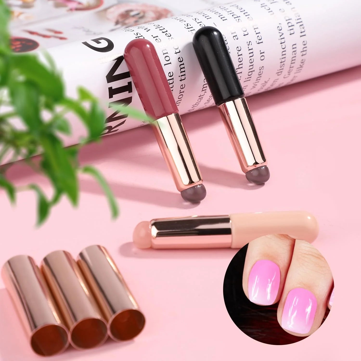 Mium Luxurious Ultra-Soft Brush Set for Flawless Makeup & Nail Art