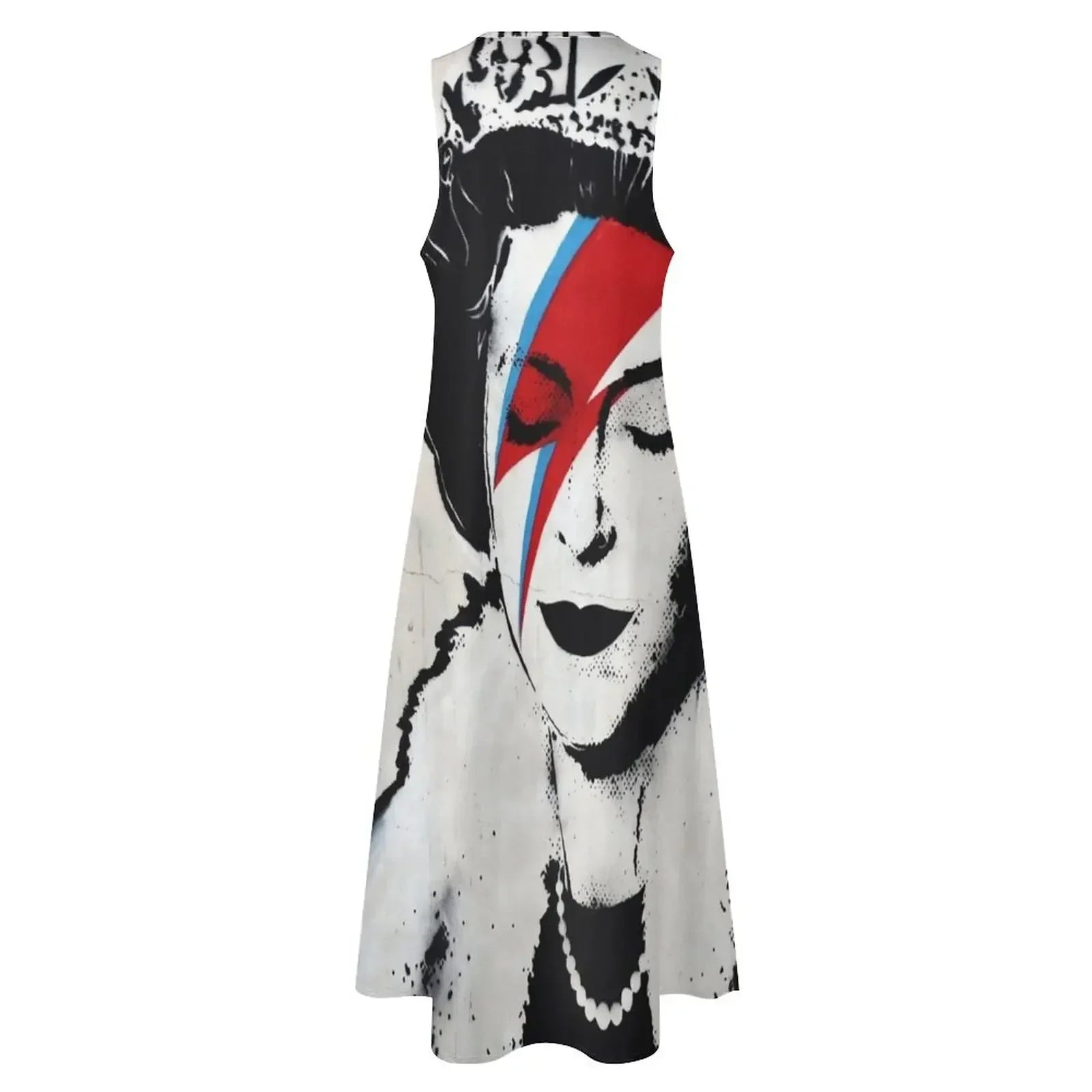 Banksy UK England Queen Elisabeth rockband face makeup original HD Long Dress luxury woman evening dress Dress