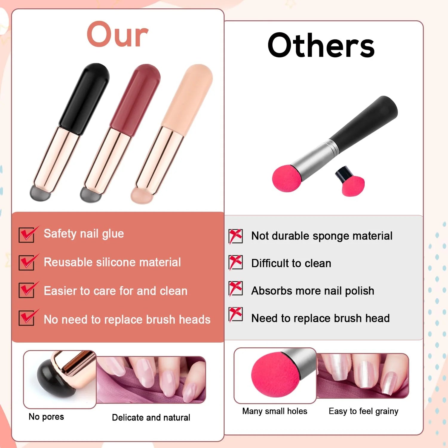 Mium Luxurious Ultra-Soft Brush Set for Flawless Makeup & Nail Art