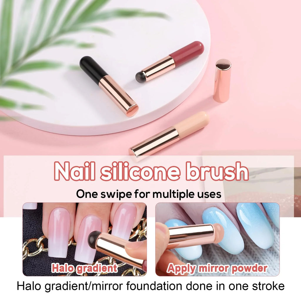Mium Luxurious Ultra-Soft Brush Set for Flawless Makeup & Nail Art