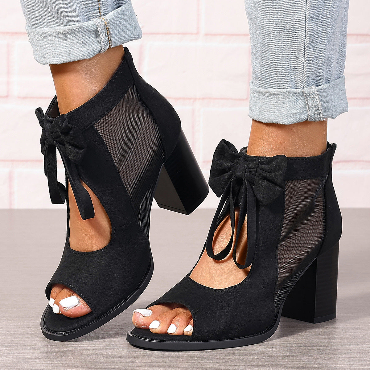 Hturi Lux™ Platform Chunky High Heels - Hturilux