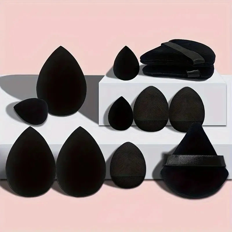 10/20PCS Triangle Makeup Sponge -Luxurious Velour,Ultra-Soft & Washable -Wet or Dry, Perfect for Loose Powder, Foundation & Body