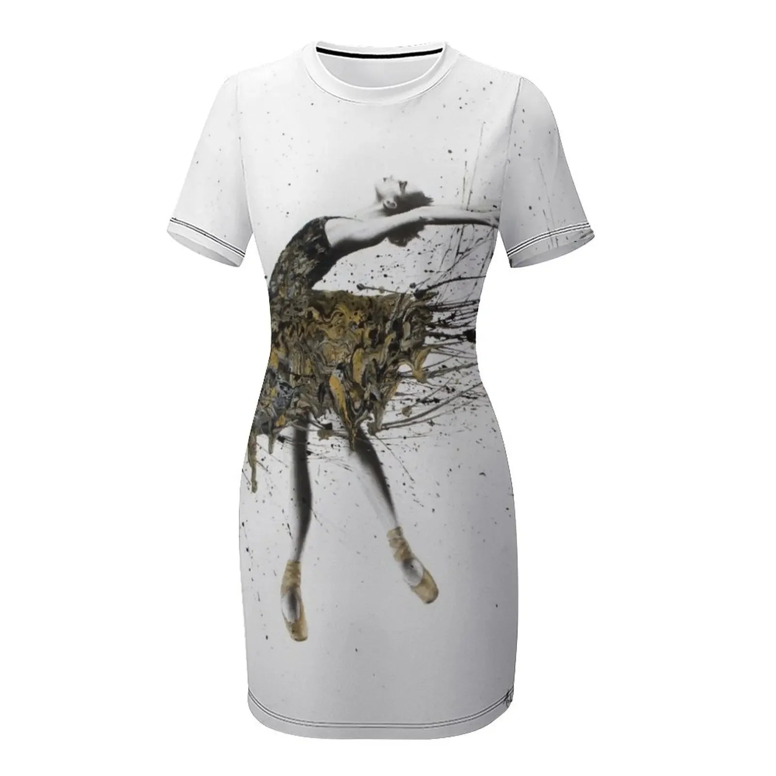 Black Swan Night Short-Sleeved Dress Women's dresses luxury woman party dress summer clothes Dress
