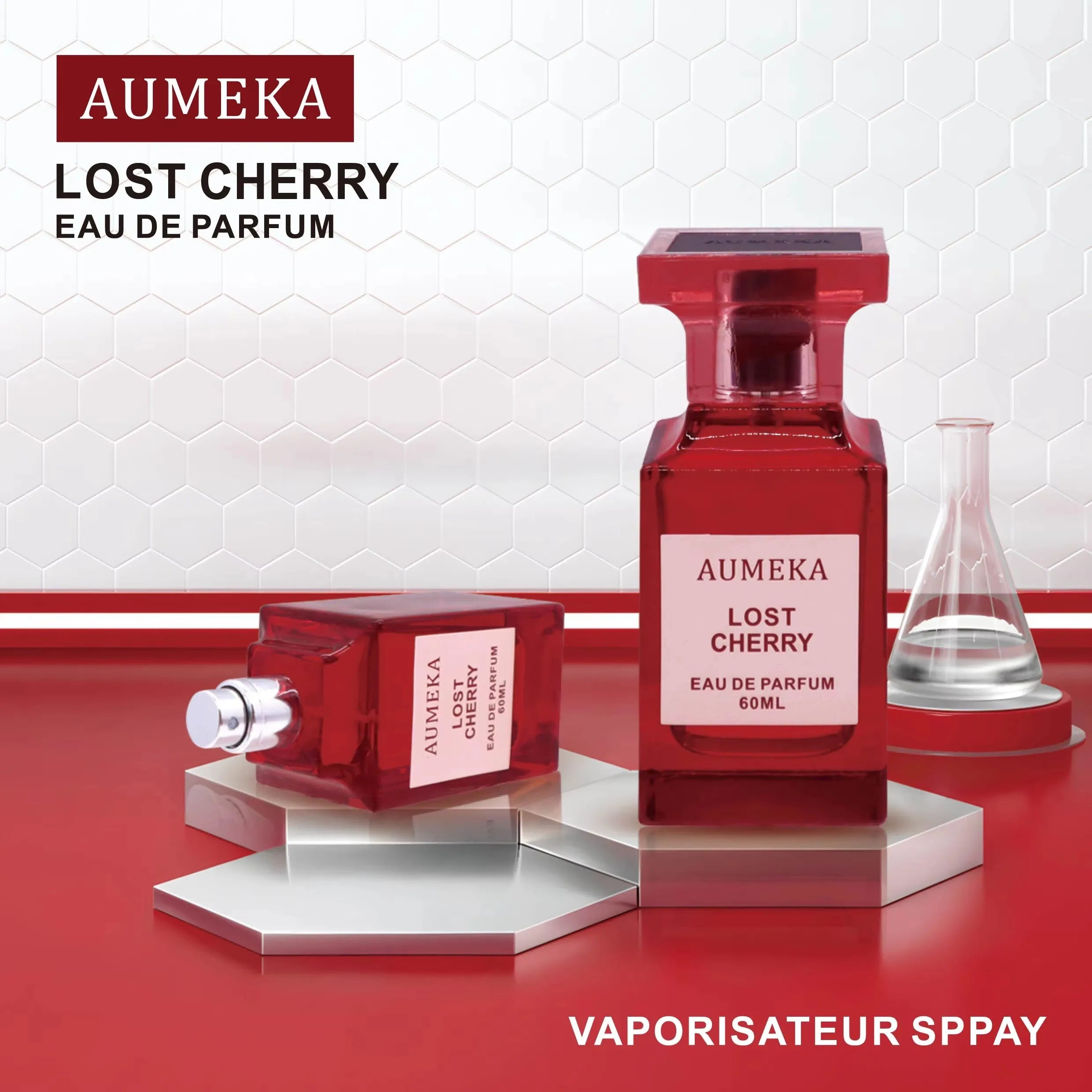 AUMEKA Women Perfume Original Luxury Makeup Lost Cherry Long Lasting Woody Eau De Parfum 60ml AU9888