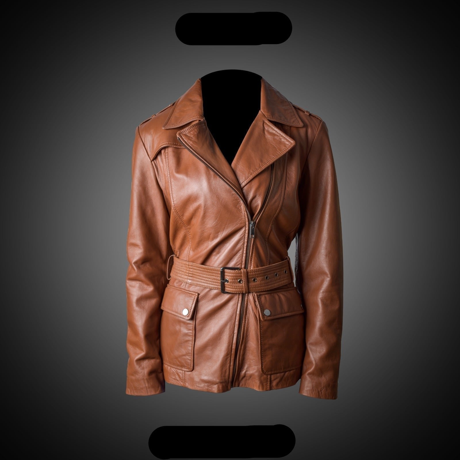 Brown Mid Length Coat For Women