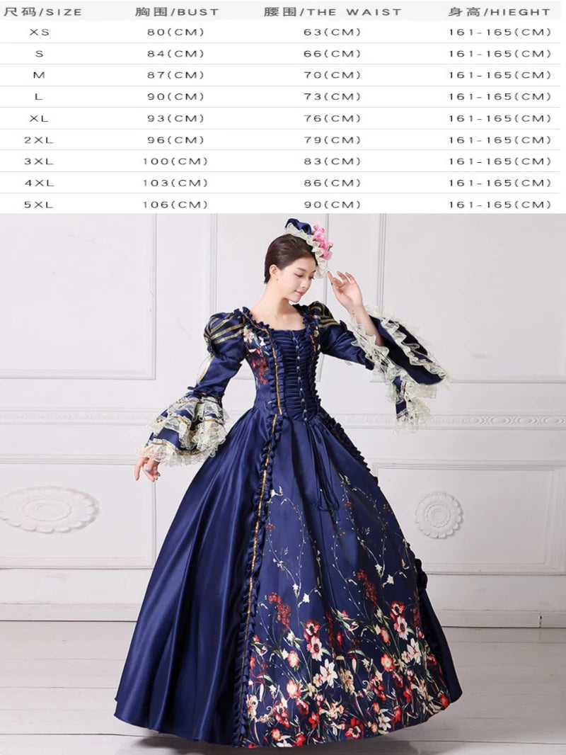 European Classical Court Stage Play Model Performance Dress Party Banquet Ball Makeup Women Evening Dresses Woman Elegant Luxury
