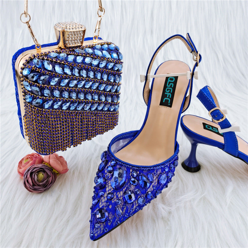 Ladies' Party Sandals And Diamond Bags - Hturilux