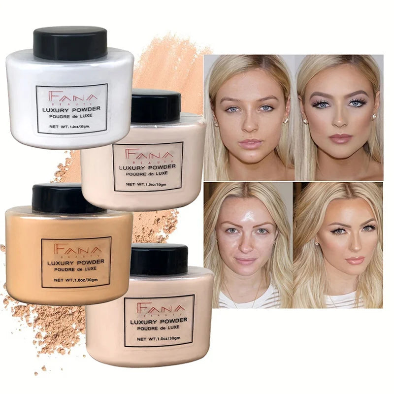 Luxury Banana Powder 4 Colors Long-lasting Waterproof Light And Breathable Oil-controlling Setting Powder Women Makeup Powder