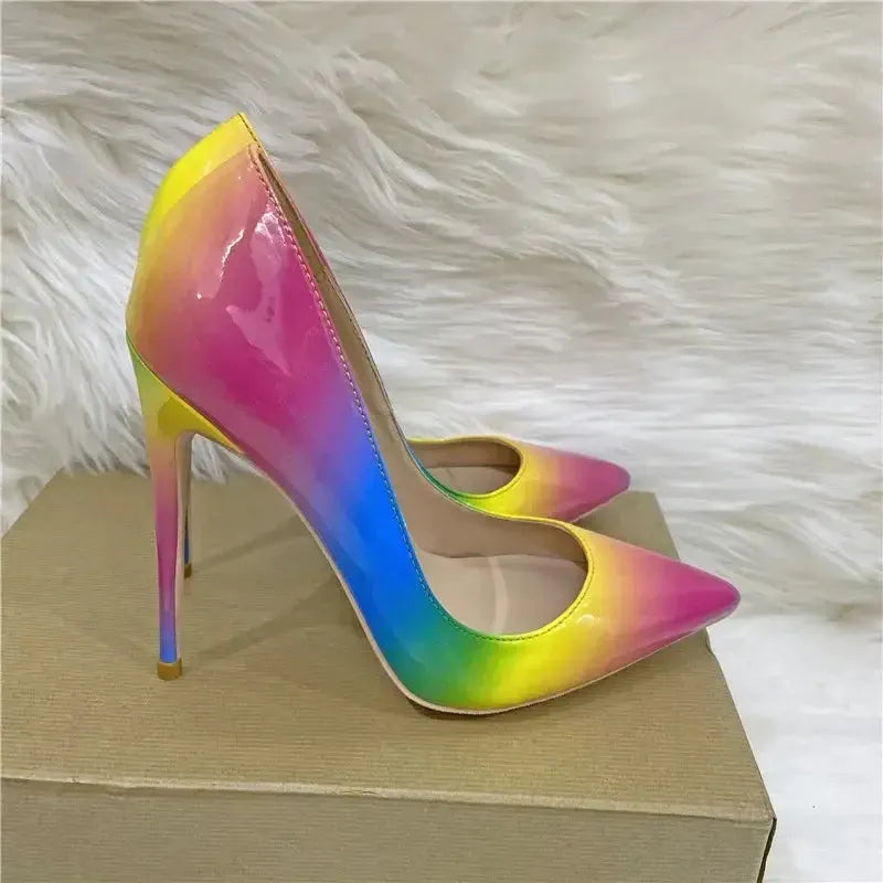 Colorful High Heels Stiletto Shoes