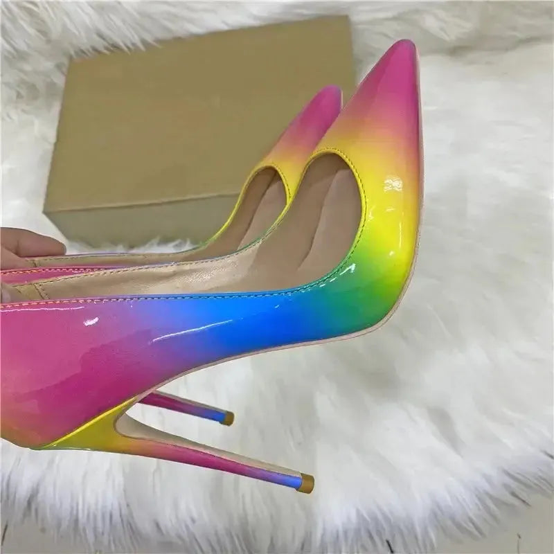 Colorful High Heels Stiletto Shoes