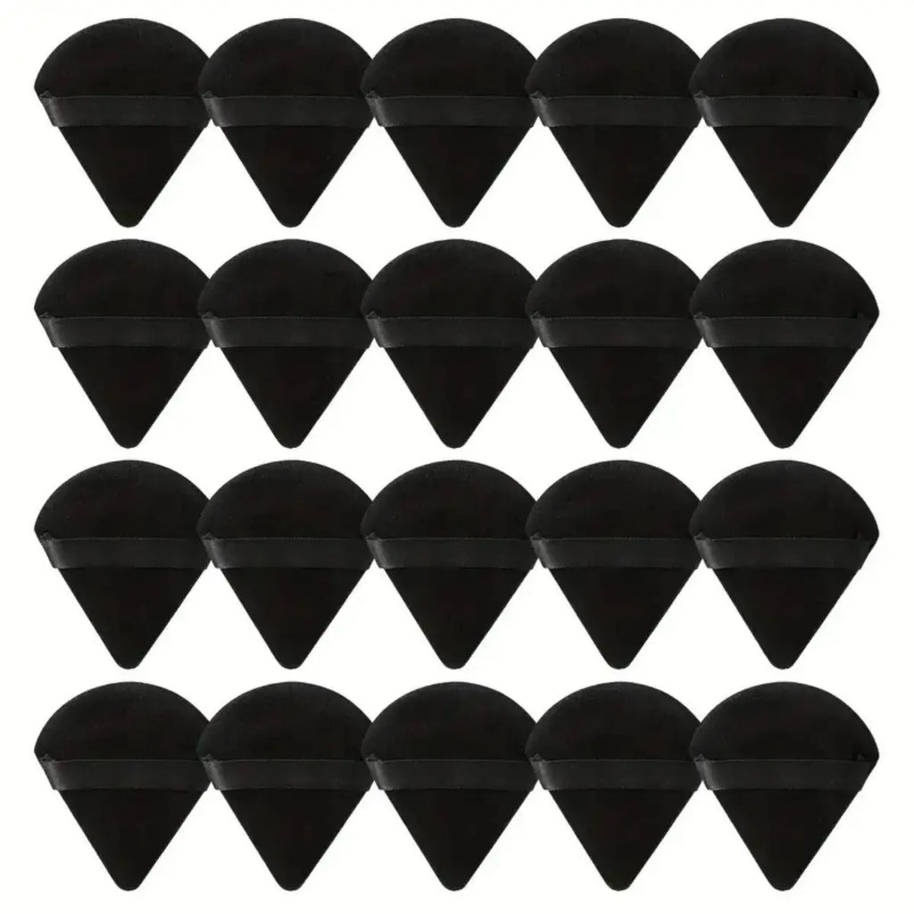 10/20PCS Triangle Makeup Sponge -Luxurious Velour,Ultra-Soft & Washable -Wet or Dry, Perfect for Loose Powder, Foundation & Body