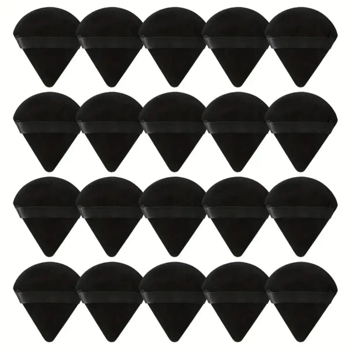 10/20PCS Triangle Makeup Sponge -Luxurious Velour,Ultra-Soft & Washable -Wet or Dry, Perfect for Loose Powder, Foundation & Body