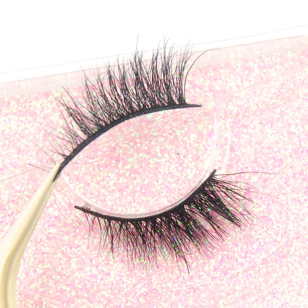 Goodobe 3D Real Mink Half False Eyelashes Natural Soft Short Eyelash Luxury Cruelty free Reusable Half Lashes Eye Beauty Makeup