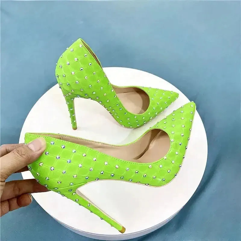 Diamond High Heel Stiletto Shoes