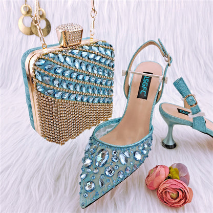 Ladies' Party Sandals And Diamond Bags - Hturilux