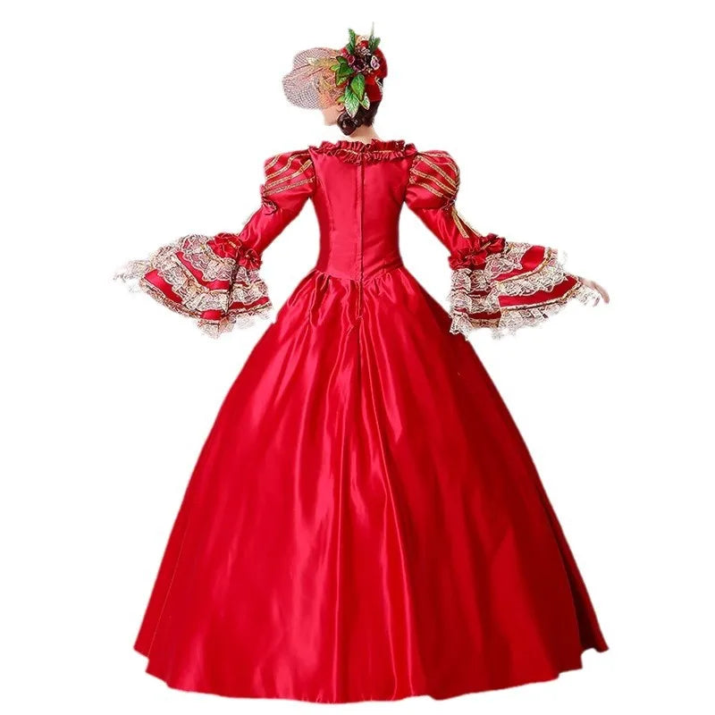 European Classical Court Stage Play Model Performance Dress Party Banquet Ball Makeup Women Evening Dresses Woman Elegant Luxury