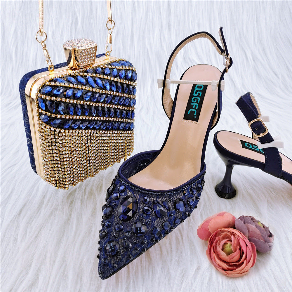 Ladies' Party Sandals And Diamond Bags - Hturilux