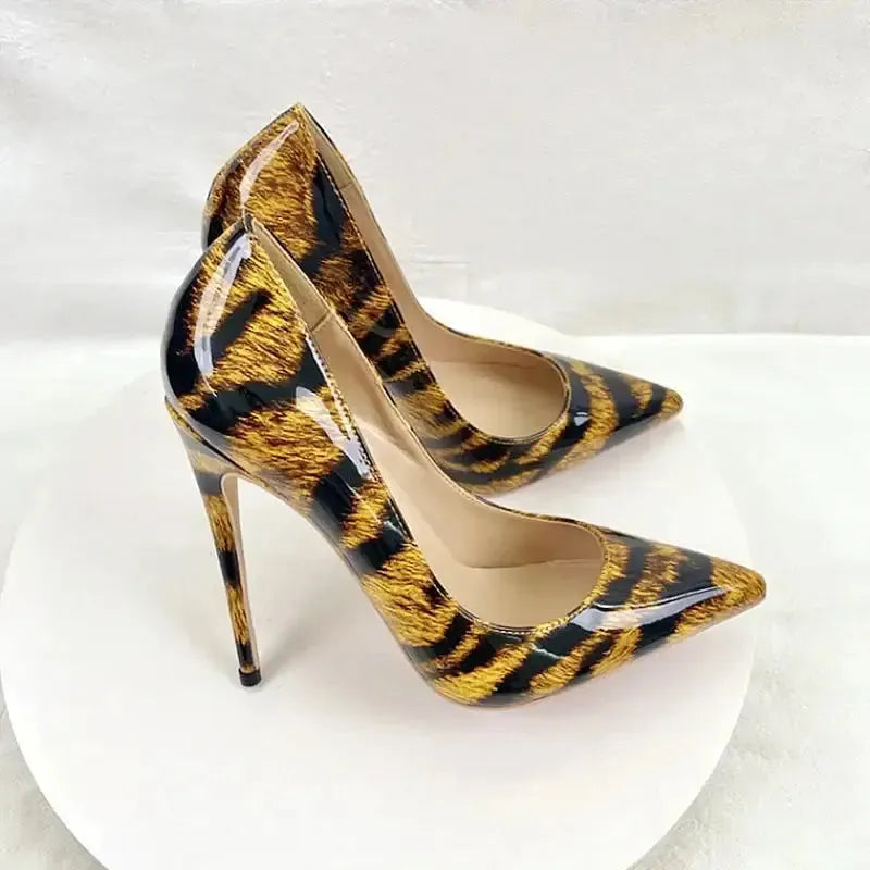 Leopard Pattern Women's High Heel Shoes