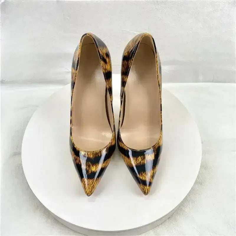 Leopard Pattern Women's High Heel Shoes