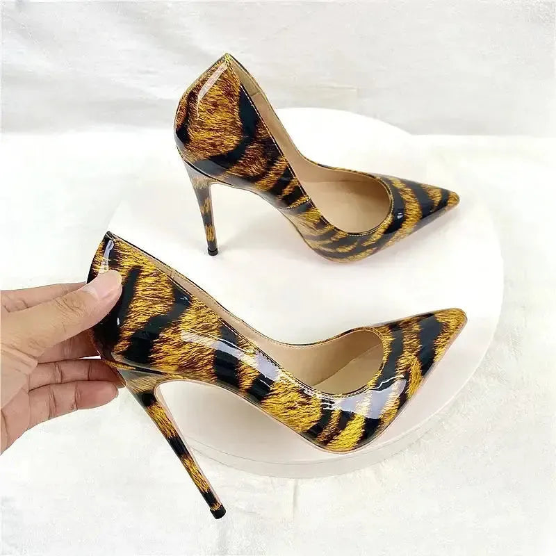 Leopard Pattern Women's High Heel Shoes
