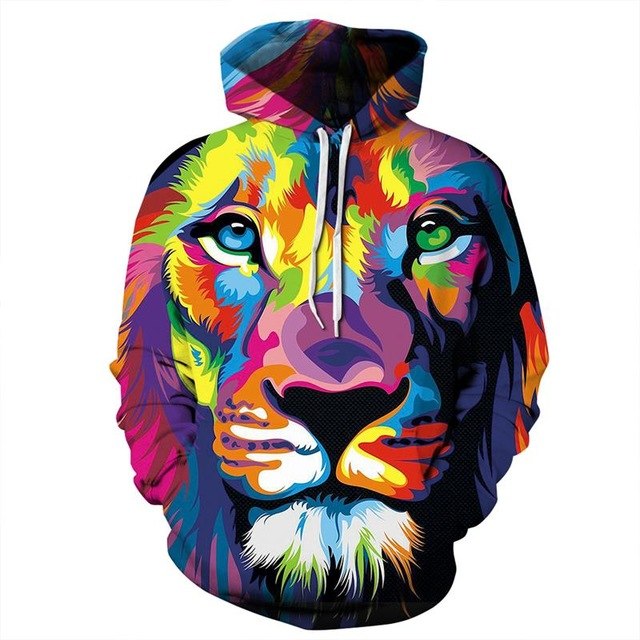 New Fashion Women Men Colorful 3D Hoodies